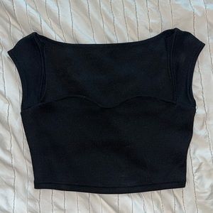 SHEIN Sweetheart Neckline Crop Top